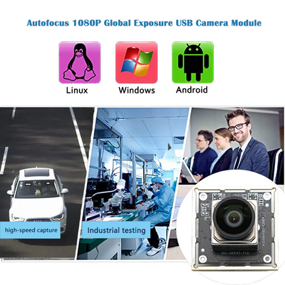200W 1080P AR0234 Global Exposure Autofocus USB Modulo de câmera de snapshot de alta velocidade