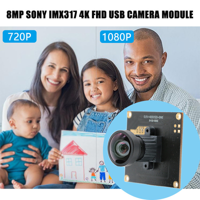 módulo Sony imx317 4k FHD da câmera do Usb 8mp para a fiscalização da segurança